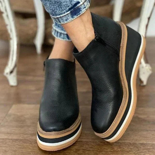 Courtney | Women's Wedge Booties - Image 3
