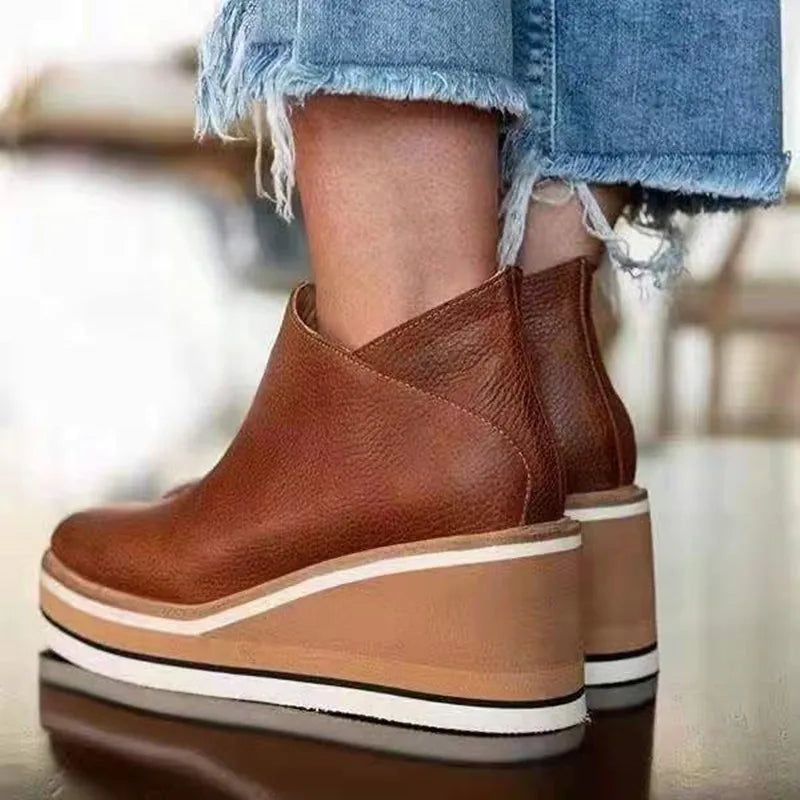 Courtney | Women's Wedge Booties - Image 7