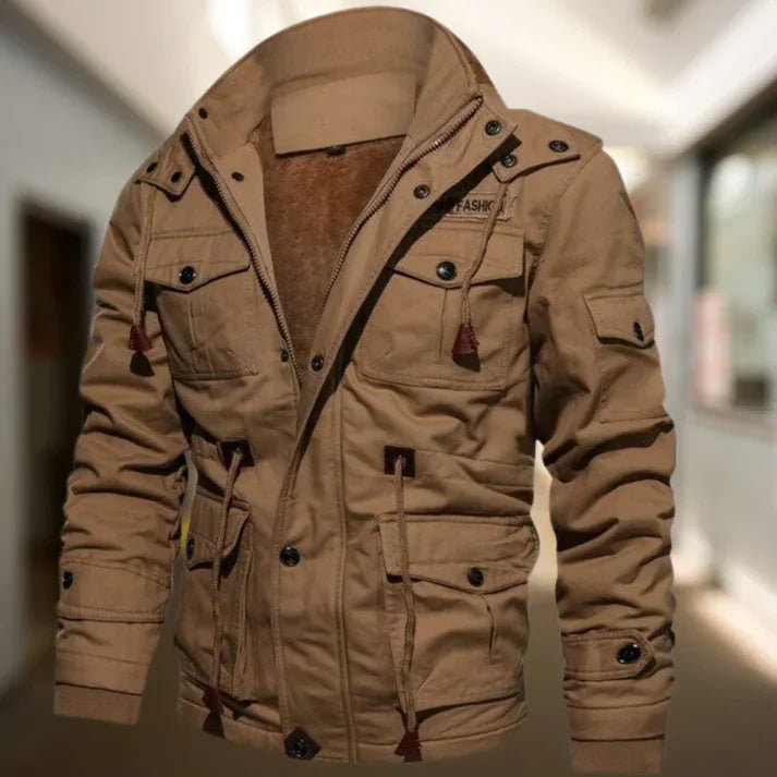 Preston | Men's Hooded Military Jacket - Image 3