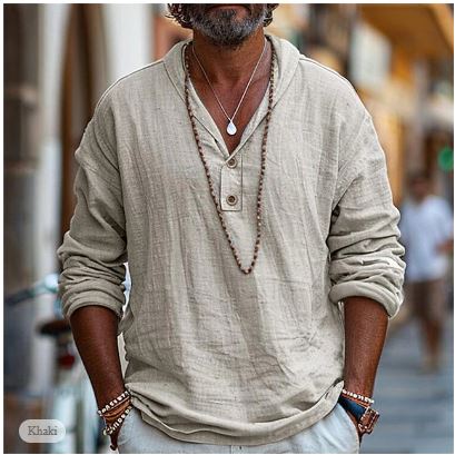 Edward | Casual Lightweight Linen Shirt for Men - Image 1