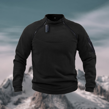 Derrick | Men's Quarter Zip Mock Neck Sweater - Image 6