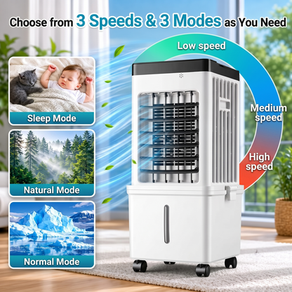 Portable Airco with Ice Packs & Remote