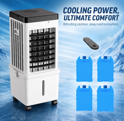 Portable Airco with Ice Packs & Remote