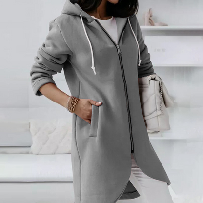 Zoe | Women's Longline Hooded Jacket - Image 4