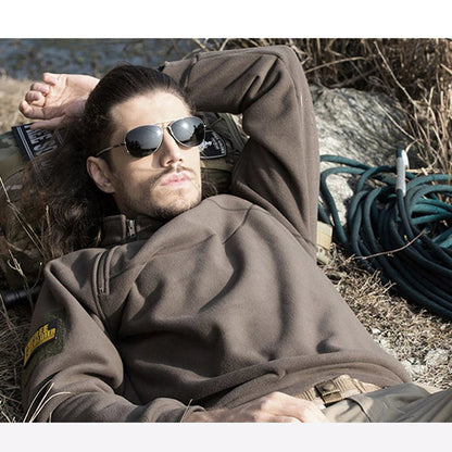 Derrick | Men's Quarter Zip Mock Neck Sweater - Image 3