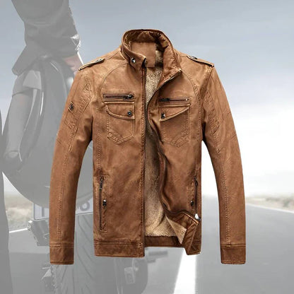 Darren | Men's Slim Fit Biker Jacket - Image 4