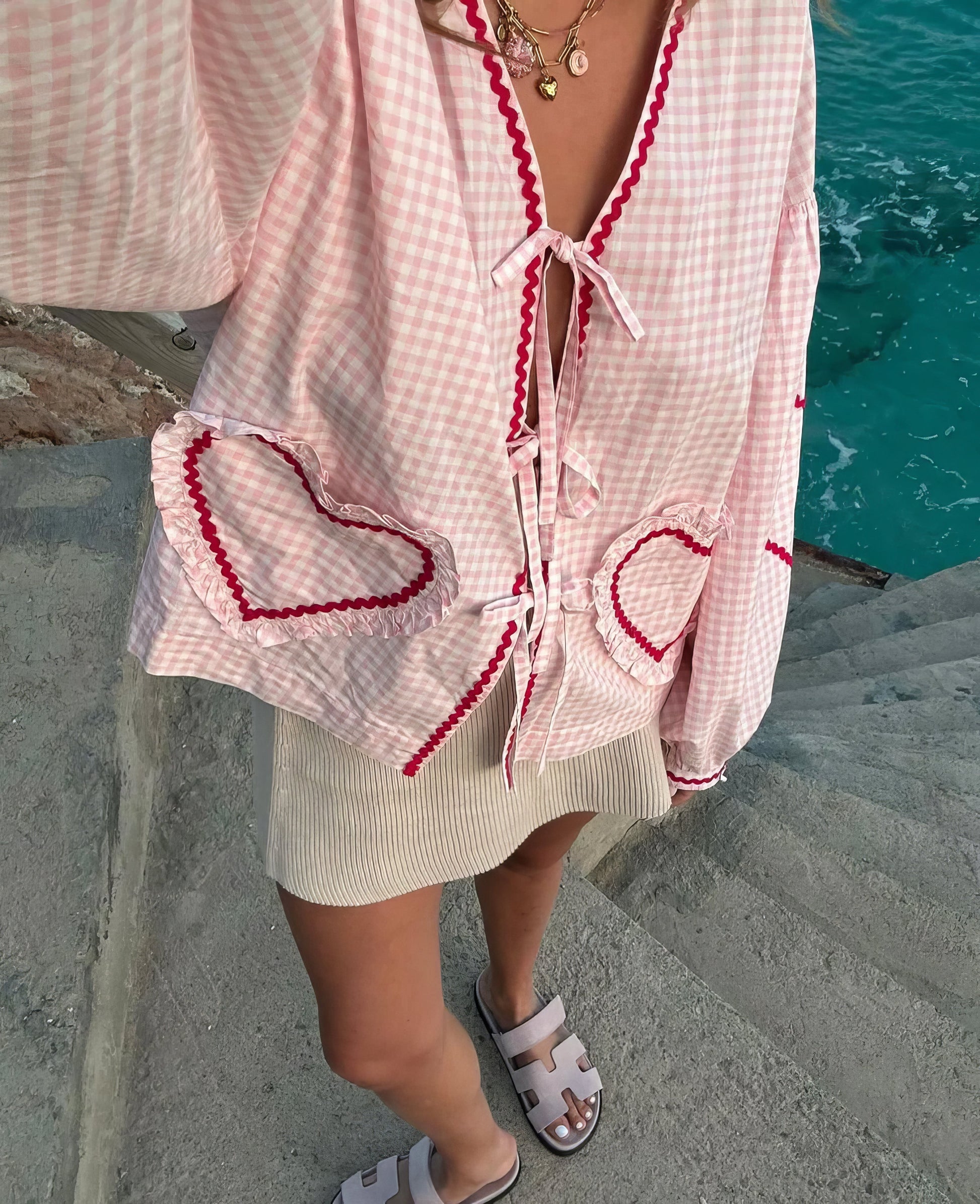 Betty | Romantic Heart Blouse for Stylish Women - Image 3