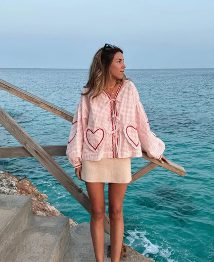 Betty | Romantic Heart Blouse for Stylish Women - Image 2