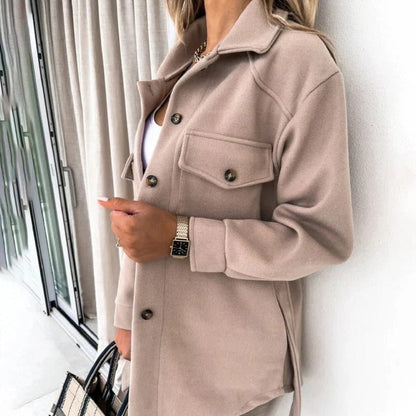 Marissa | Women's Oversized Button-Down Shirt Jacket - Image 5