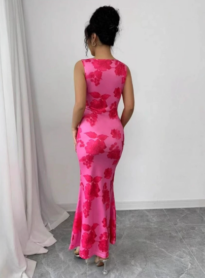 Violet | Elegant Floral Maxi Dress