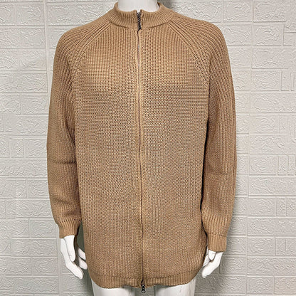 Henry | Men's Zip-Up Ribbed Knit Sweater - Image 3