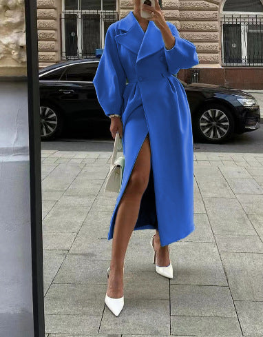 Phyllis | Women's Double Breasted Maxi Coat - Image 3