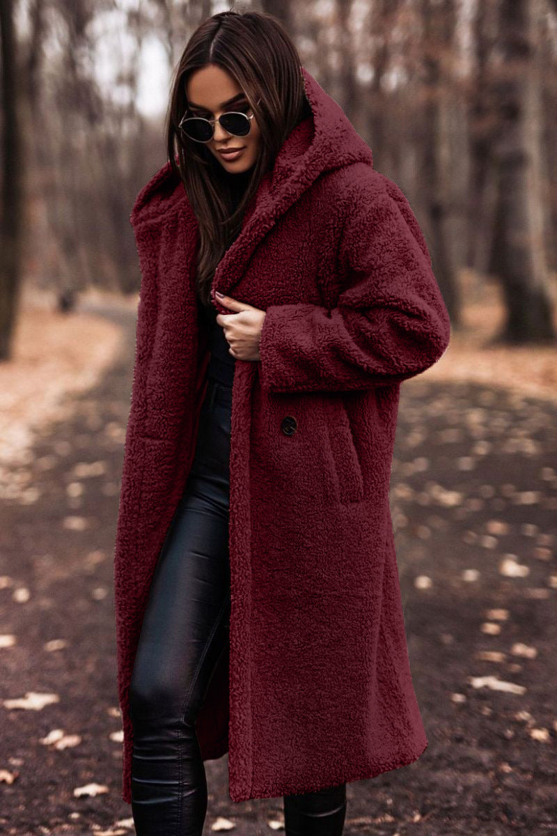 Allison | Women's Hooded Teddy Coat - Image 3