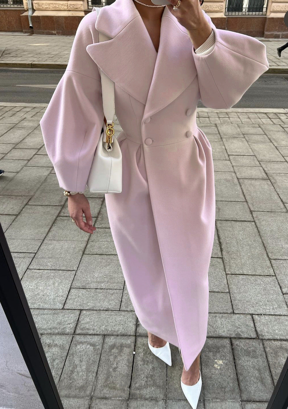 Phyllis | Women's Double Breasted Maxi Coat - Image 7