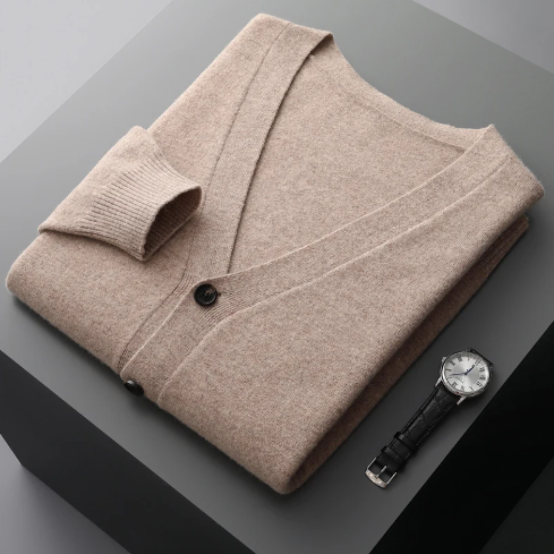 Nicholas | Men's V-Neck Cardigan - Image 1