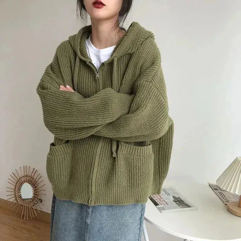 Sofia | Women's Zip-Up Hooded Sweater - Image 5