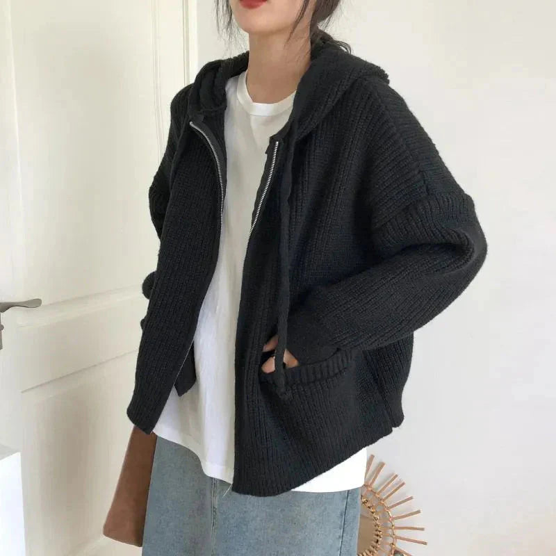 Sofia | Women's Zip-Up Hooded Sweater - Image 6