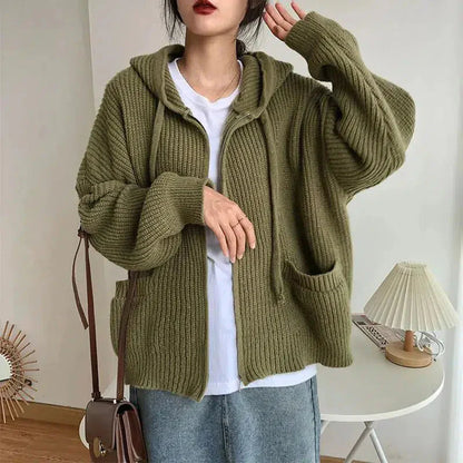 Sofia | Women's Zip-Up Hooded Sweater - Image 1