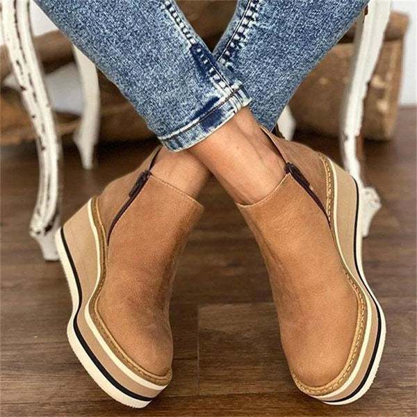 Courtney | Women's Wedge Booties - Image 2