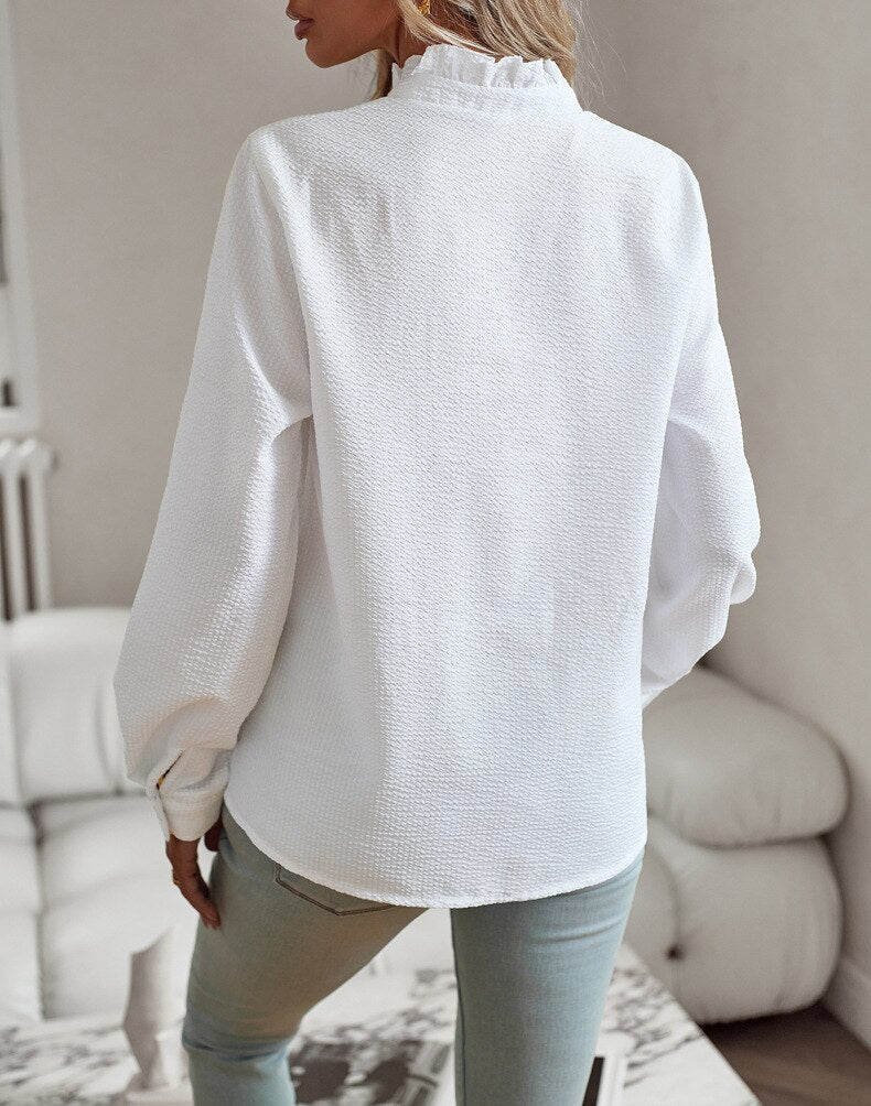 Lila | Elegant Ruffle Blouse for Women - Image 2