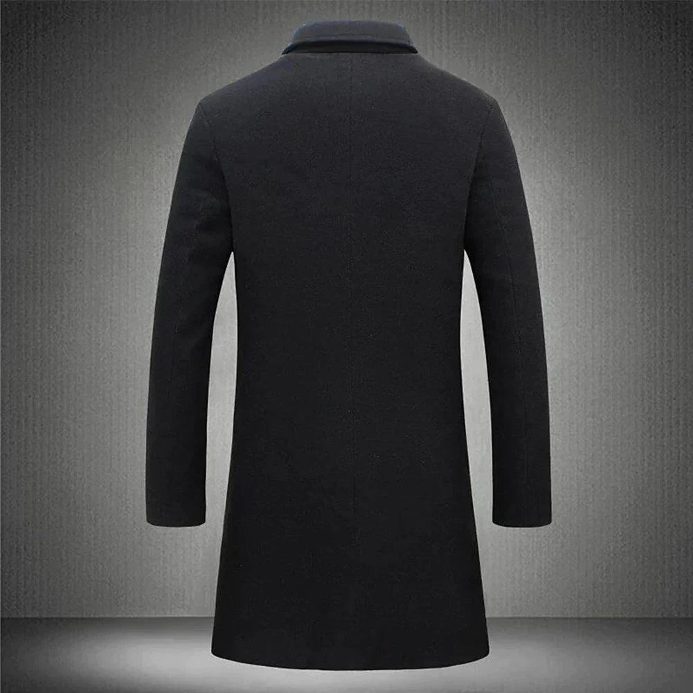 Levi | Men's Slim-Fit Long Coat - Image 4