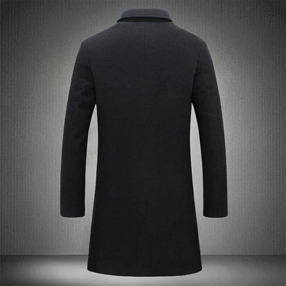 Levi | Men's Slim-Fit Long Coat - Image 4
