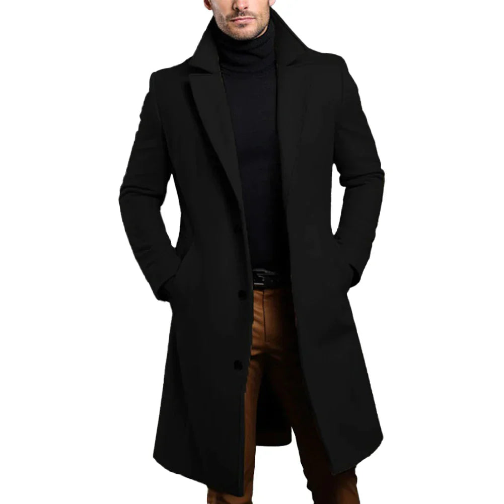 Levi | Men's Slim-Fit Long Coat - Image 3