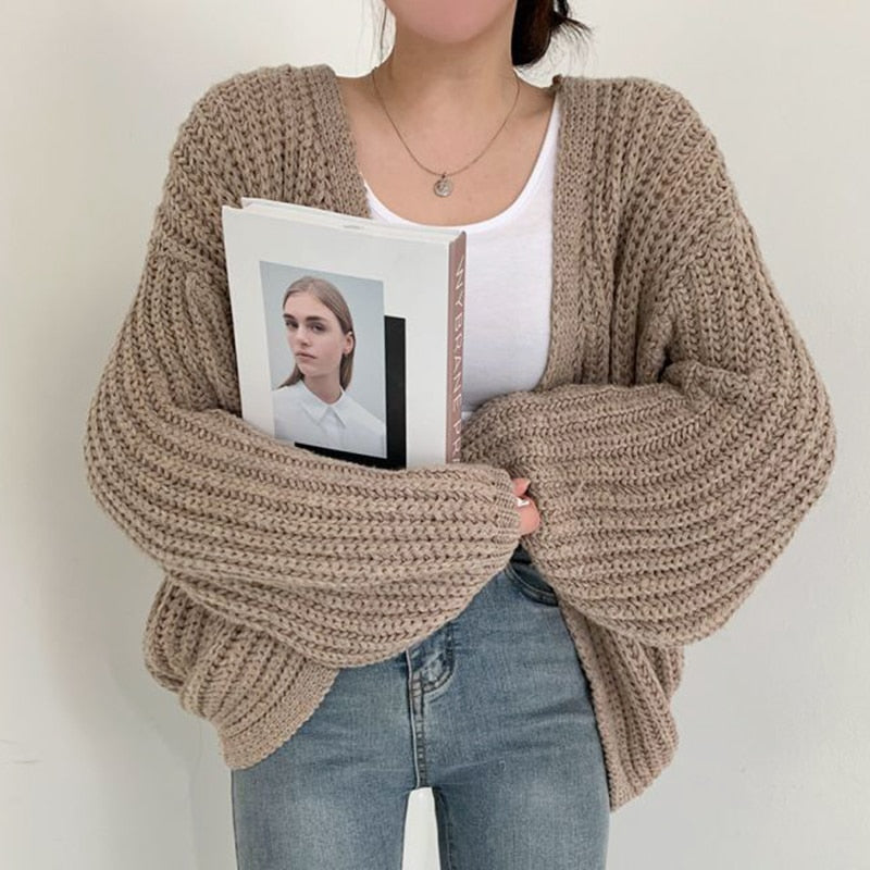 Jemma | Women's Oversized Open Front Cardigan - Image 1