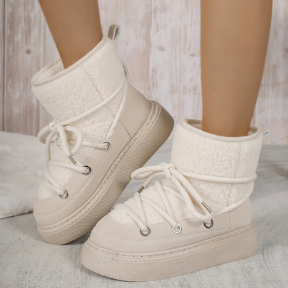Leanne | Women's Lace-Up Platform Ankle Boots - Image 7
