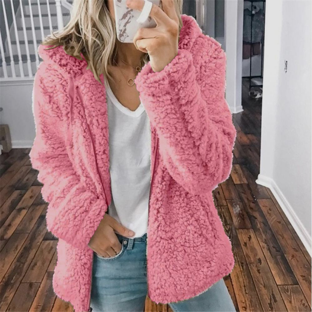 Ellen | Women's Hooded Open Front Sweater Jacket - Image 8