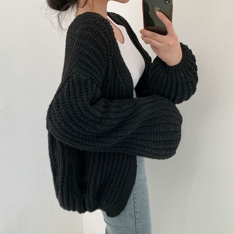 Jemma | Women's Oversized Open Front Cardigan - Image 2