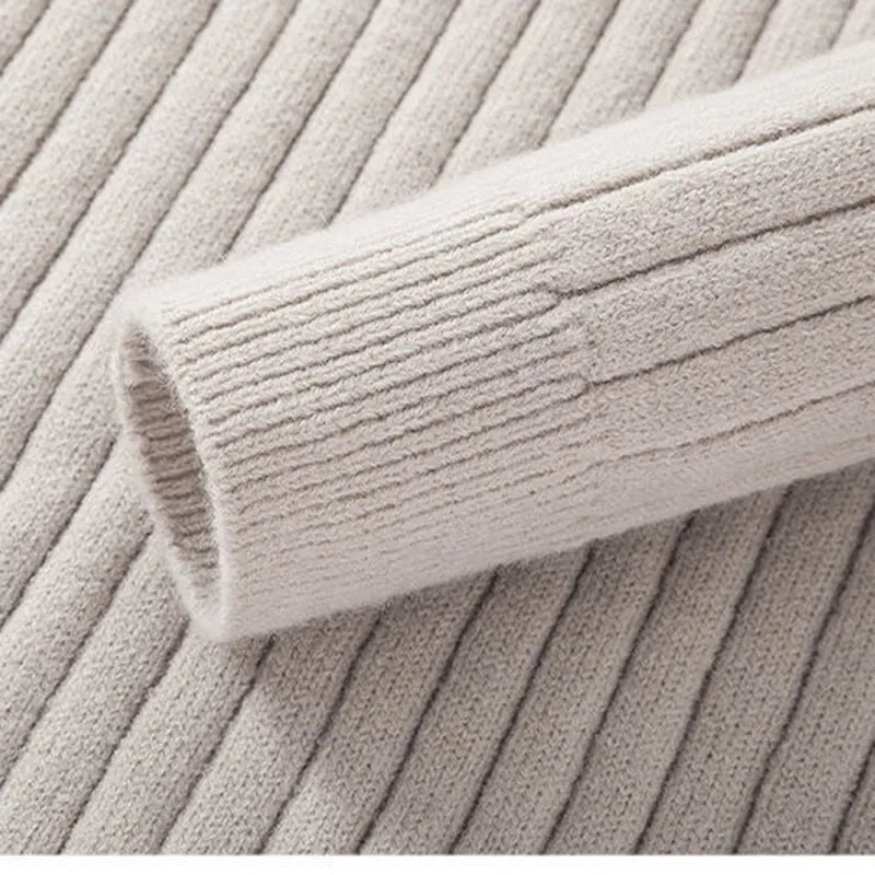 Kris | Men's Quarter Zip Slim-Fit Sweater - Image 4