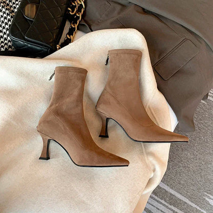 Doris | Women's Pointed Toe Sock Boots - Image 6
