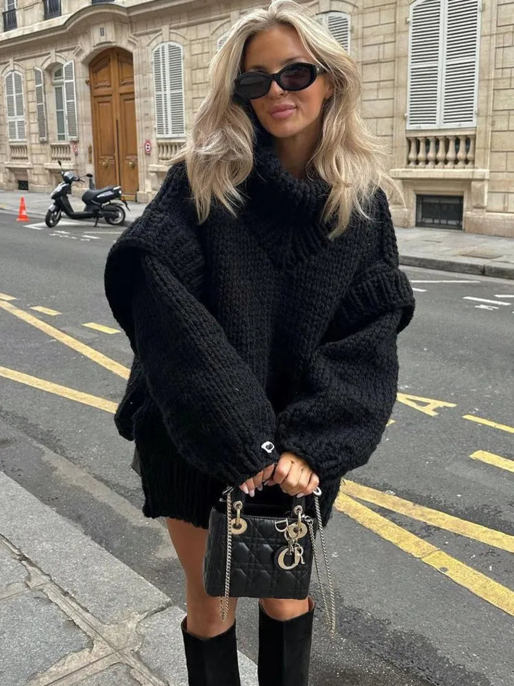 Emma | Women's Oversized Knit Sweater Dress - Image 1