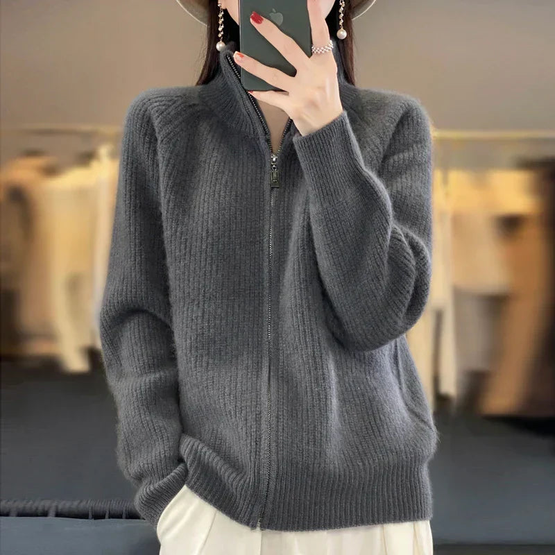 Teresa | Women's Zip-Up Sweater Jacket - Image 11