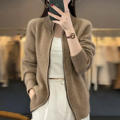 Teresa | Women's Zip-Up Sweater Jacket - Image 9