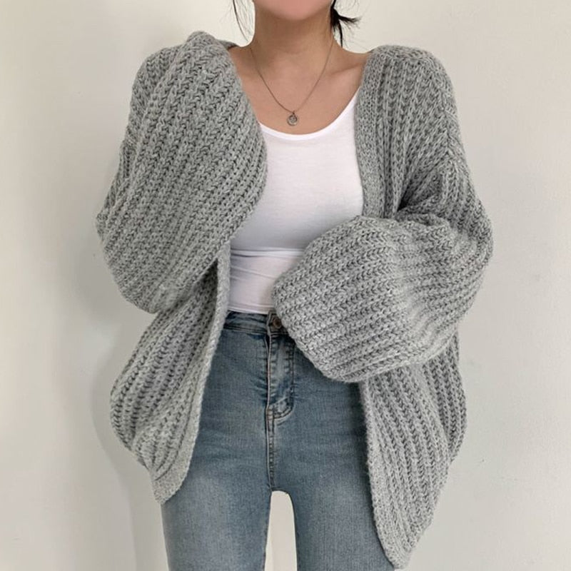 Jemma | Women's Oversized Open Front Cardigan - Image 6