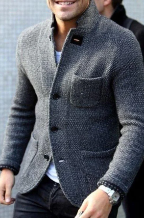 Kevin | Men's Button-Down Casual Jacket - Image 1
