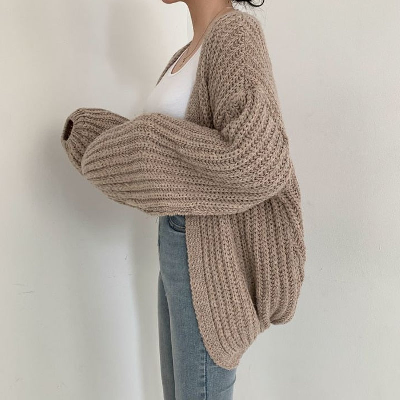 Jemma | Women's Oversized Open Front Cardigan - Image 3