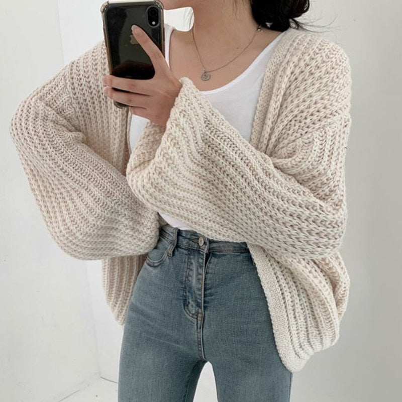 Jemma | Women's Oversized Open Front Cardigan - Image 5