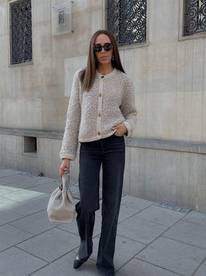 Georgia | Women's Button Front Cardigan Jacket - Image 2