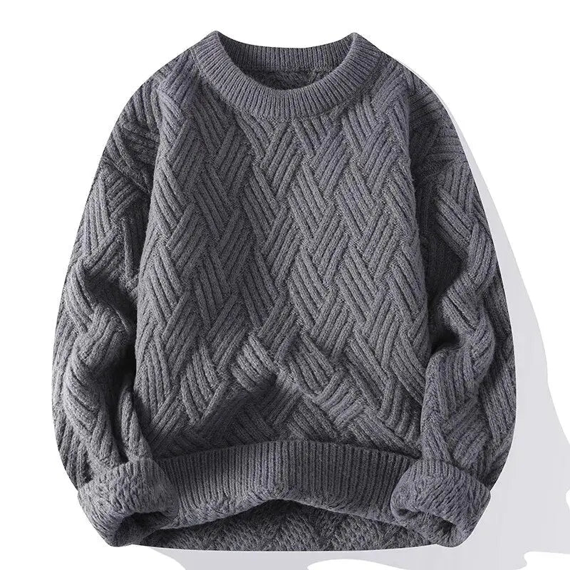 Morgan | Men's Crewneck Patterned Sweater - Image 5