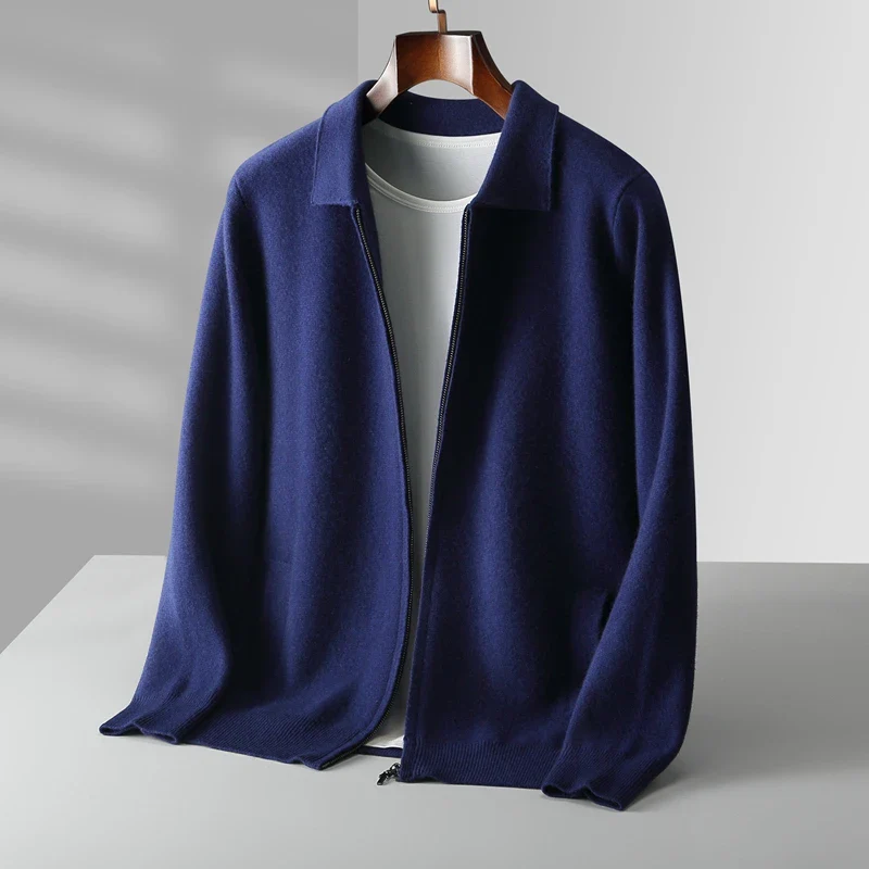 Robert | Men's Zip Up Sweater - Image 11