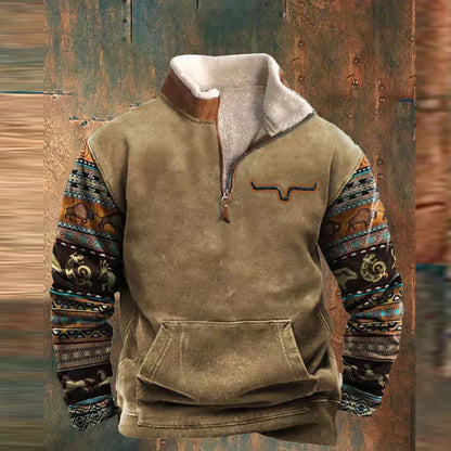 Bruce | Stylish Zip-Front Sweatshirt - Image 2
