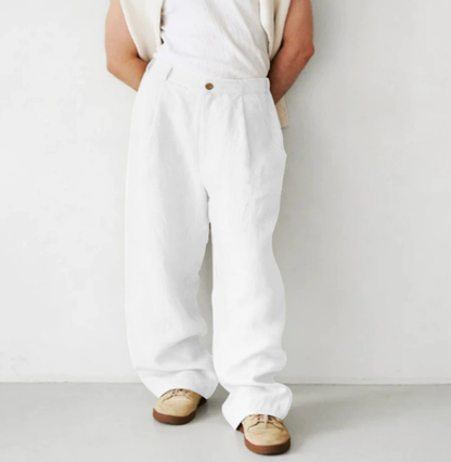 Nelson | Men’s Trousers – Comfortable Cotton – Relaxed Fit – Full Length
