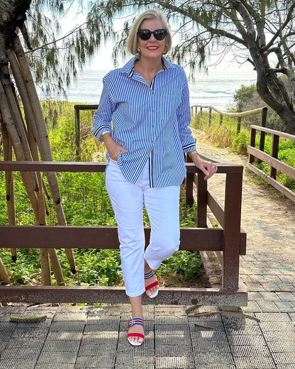 Whitney | Elegant Striped Shirt for Every Occasion - Image 2