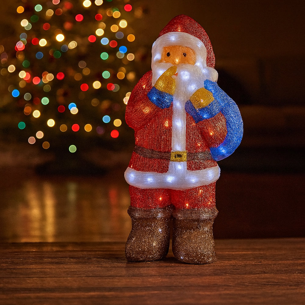 Acrylic Santa Claus with LED Lights - 83 cm