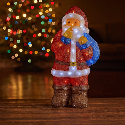 Acrylic Santa Claus with LED Lights - 83 cm
