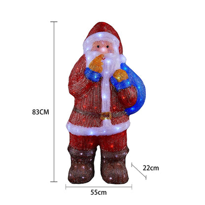 Acrylic Santa Claus with LED Lights - 83 cm