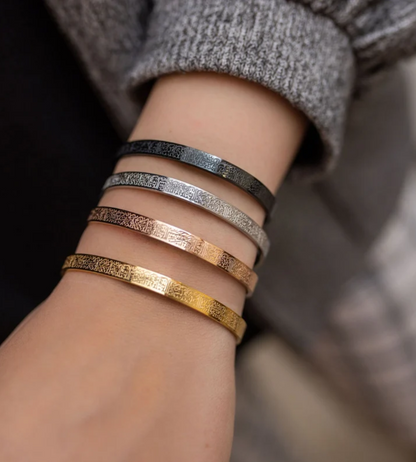 Adjustable Ayatul Kursi Cuff Bracelet